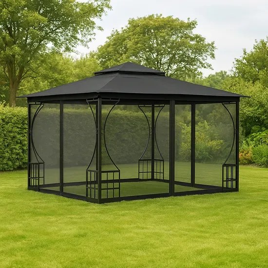 Altana ogrodowa z moskitierą antracyt W3-M80