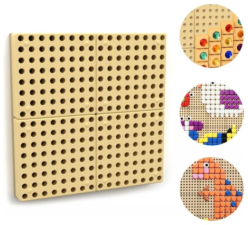 Masterkidz panel ścienny tablica naukowa kreatywna stem + panel monatażowy 40 x 40 (cm)