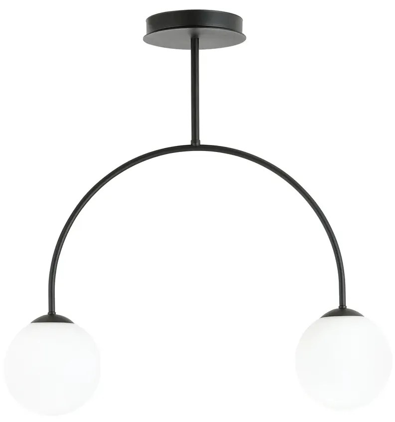 Loftowa lampa sufitowa z mlecznymi kloszami - D114 Arsa 4X