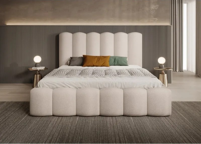 Łóżko Mona V 200 w tkaninie Perfect Harmony 02