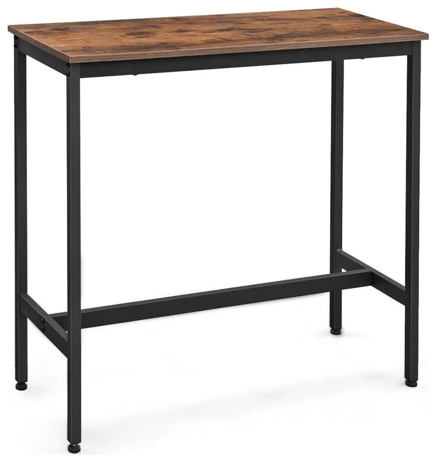 Stolik barowy BARTIS brązowy/czarny