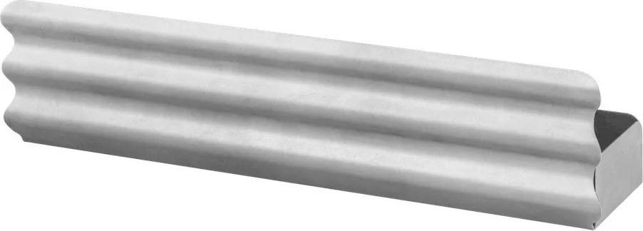 Ścienna półka łazienkowa ze stali nierdzewnej w kolorze srebra Olbi – noo.ma