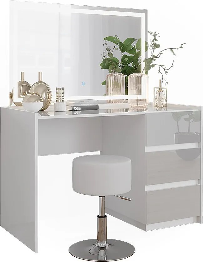 Toaletka biały wysoki połysk 120x60x78.6 marla