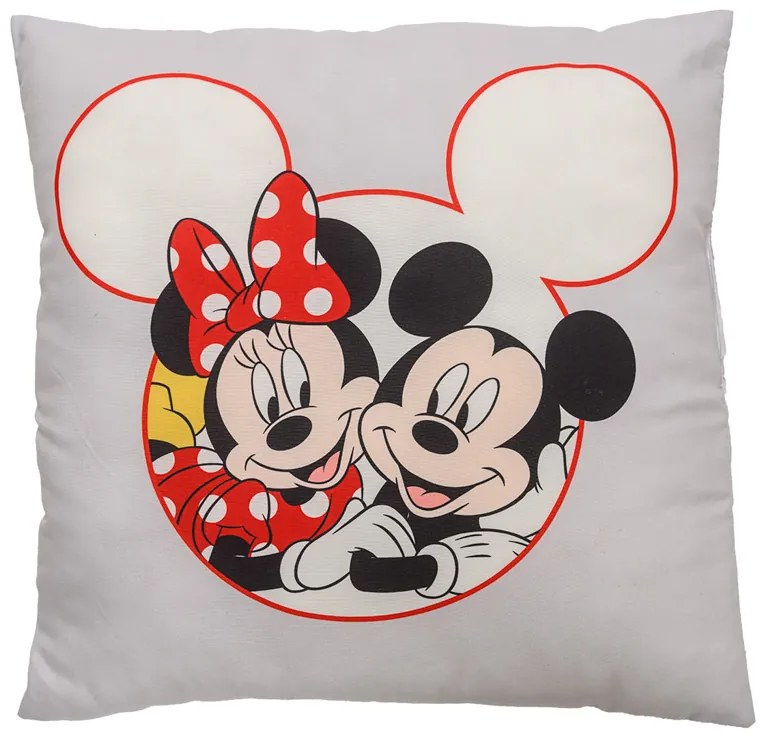 Poduszka dekoracyjna MICKEY MOUSE 40x40 cm - więcej kolorów Kolor: Jasnoszary