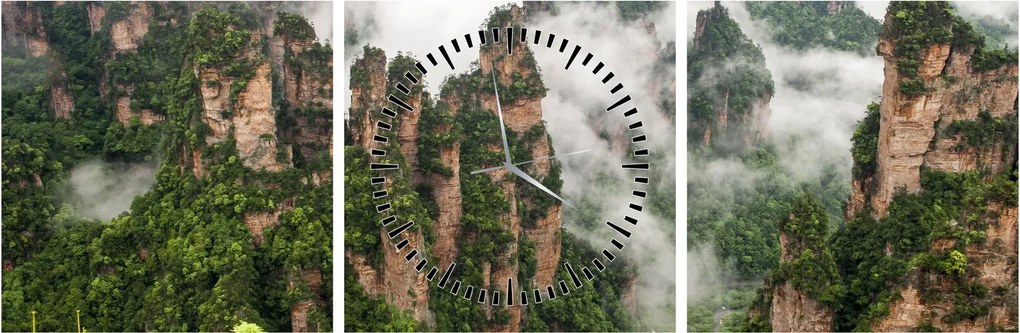 Obraz - Zhangjiajie National Park, Chiny (z zegarem) (90x30 cm)