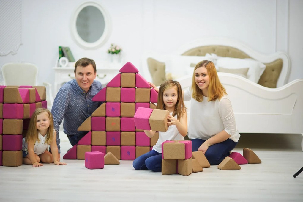Zestaw klocków magnetycznych JollyHeap Creative - 100 elementów