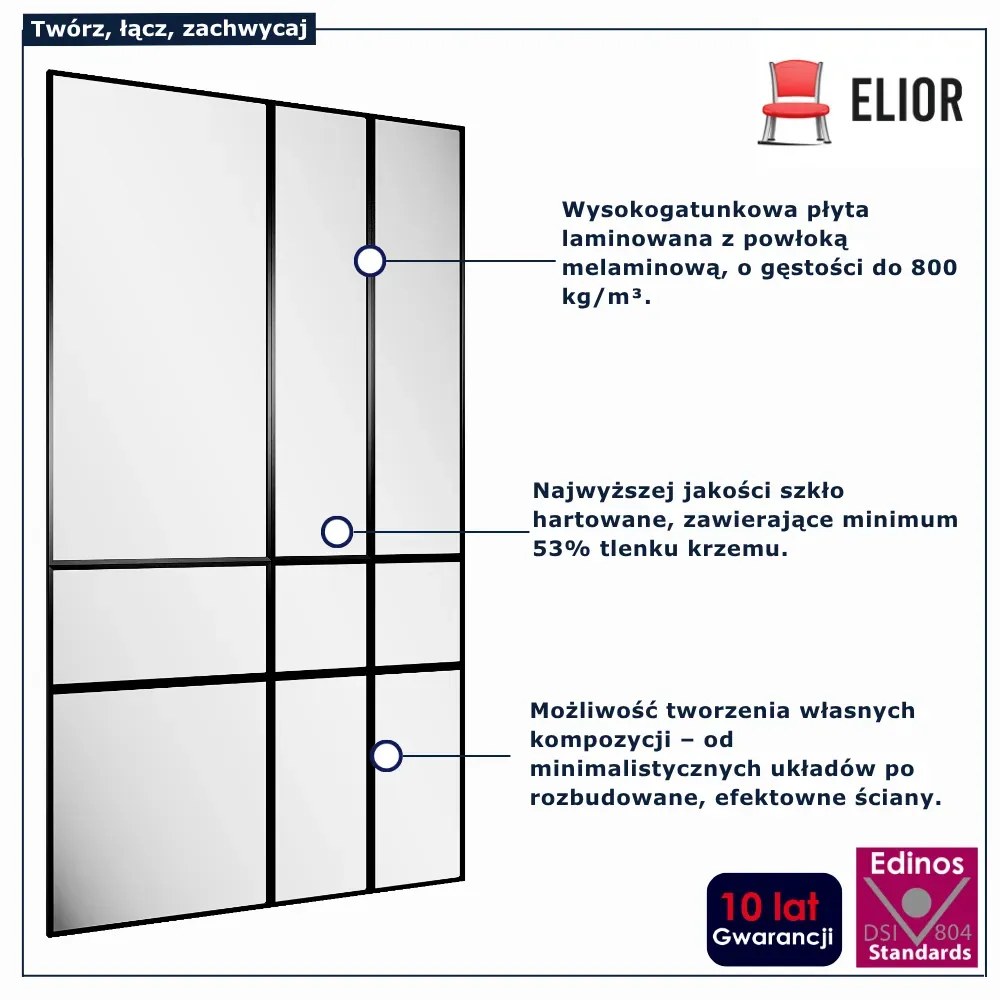 Komplet paneli lustrzanych 140x245 cm  F9-P09