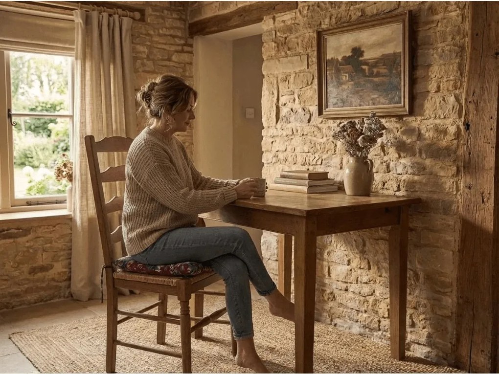 Podkładka na krzesło MAZAKO 38x38 cm, różowa