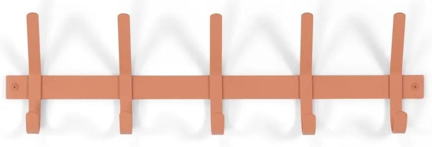 Łososiowy metalowy wieszak ścienny 70 cm Dexter – Spinder Design