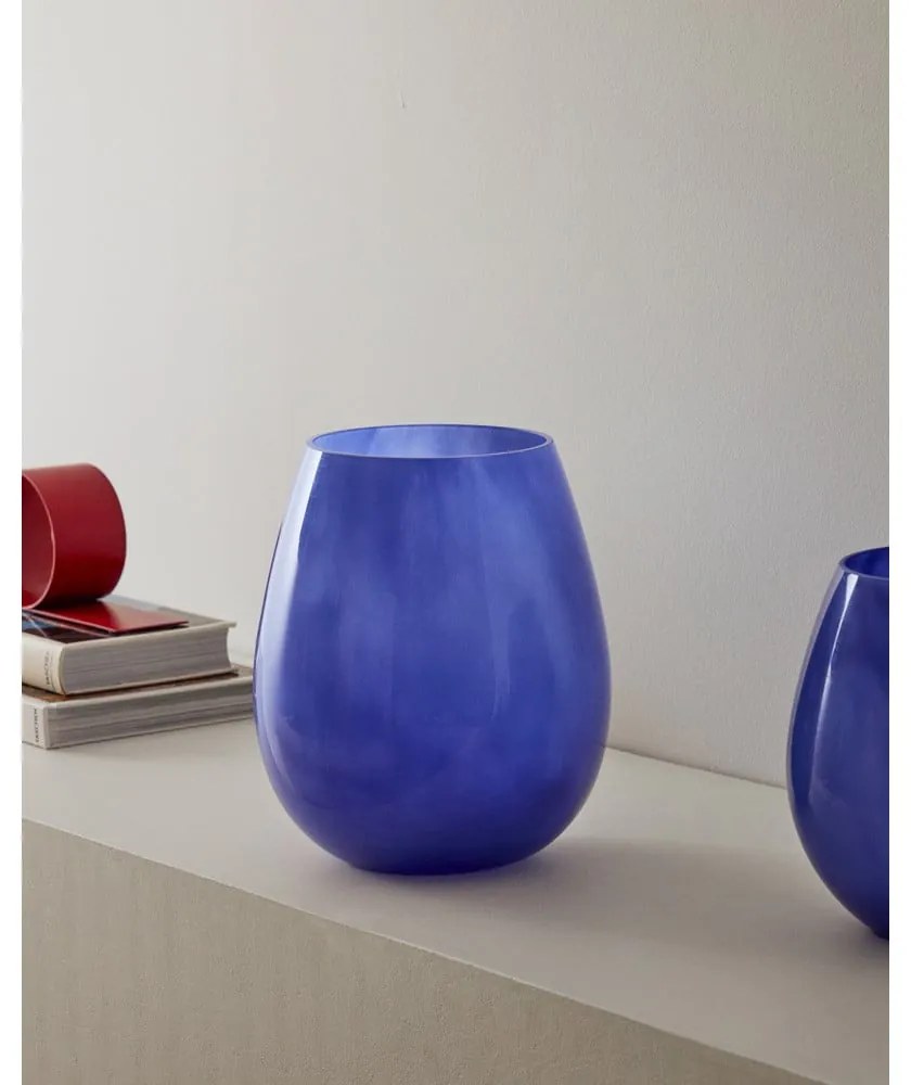 Niebieski szklany wazon (wysokość 26 cm) Kelse – Kave Home