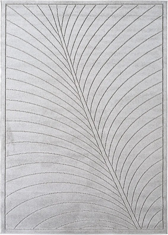 Dywan uniwersalny Nova 3D Liść szary 280 cm x 370 cm