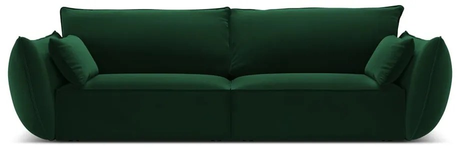 Ciemnozielona aksamitna sofa 208 cm Vanda – Mazzini Sofas