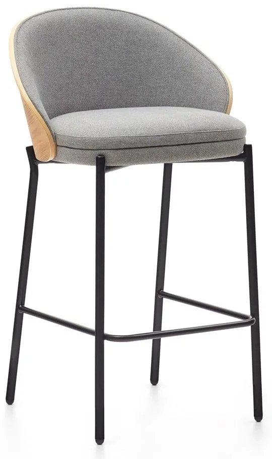 Szaro-naturalny hoker (wysokość siedziska 65 cm) Eamy – Kave Home