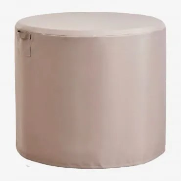 Pokrowiec Ochronny Na Okrągły Stół Ogrodowy Otley Kremowa Tapioca & Ø105 Cm - Sklum