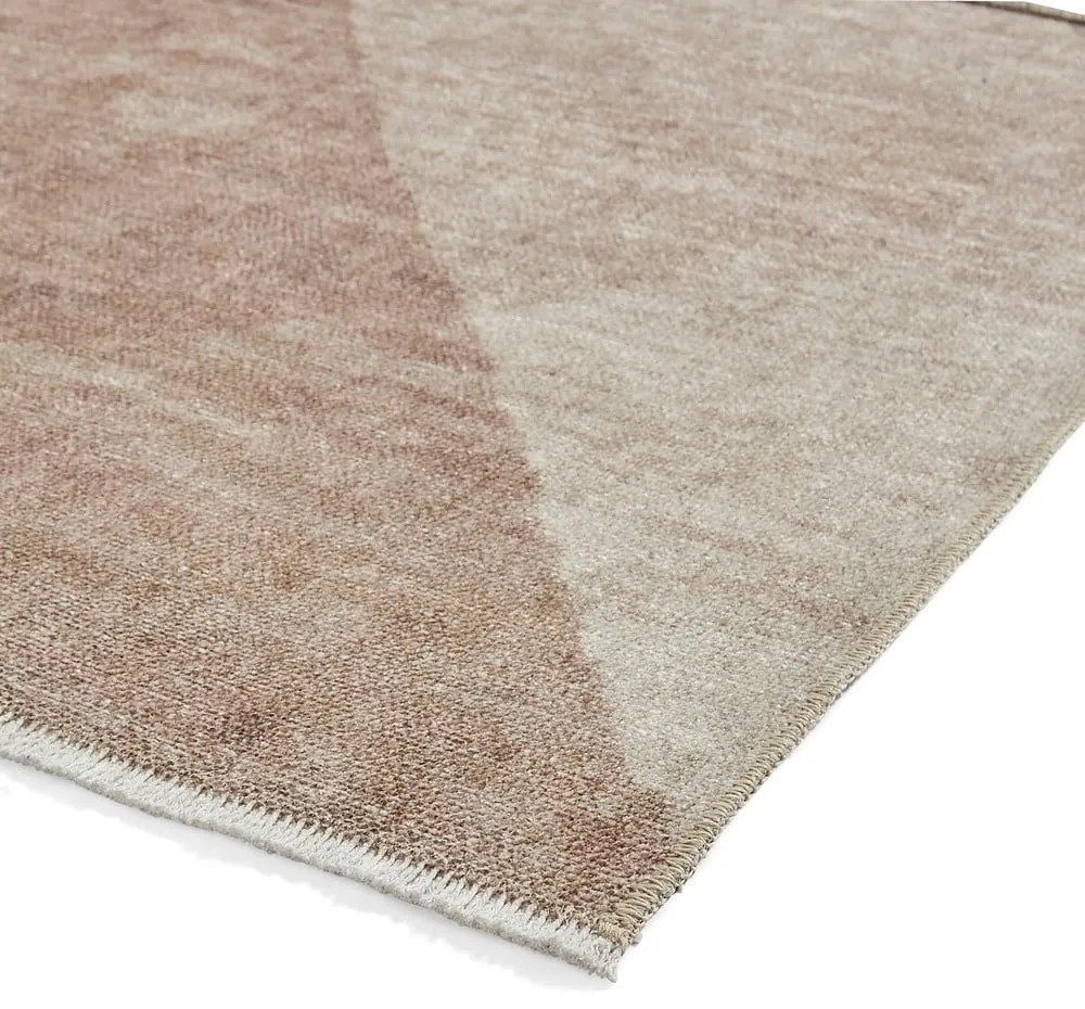 Jasnobrązowy chodnik z mieszanki bawełny odpowiedni do prania 60x170 cm Whisper – Think Rugs