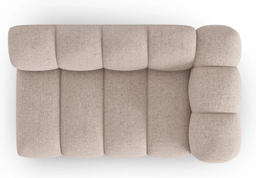 Beżowy moduł sofy (prawostronny) Lupine – Micadoni Home