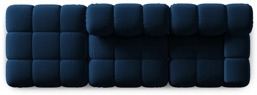 Niebieska aksamitna sofa 282 cm Bellis – Micadoni Home