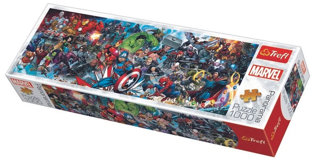 Tref Puzzle Panoramiczne Świat Marvela, 1000 elementów