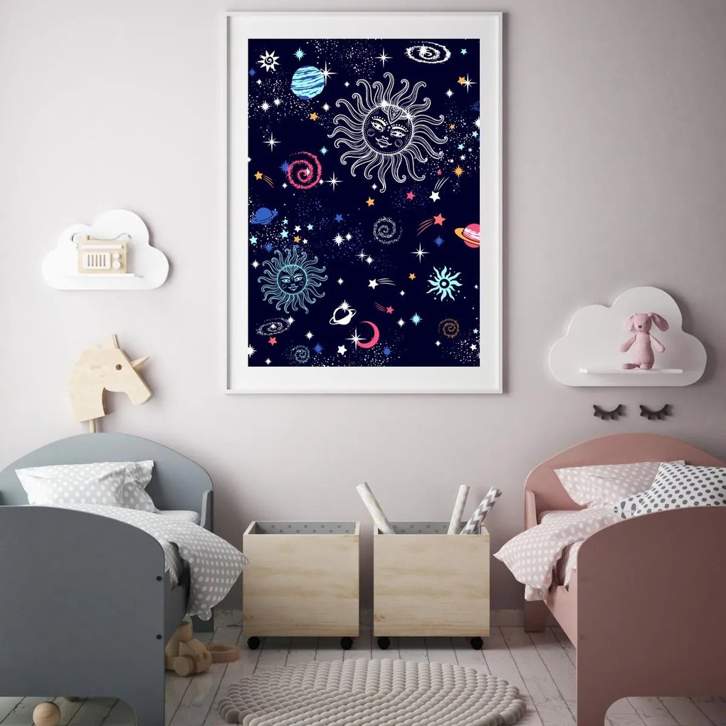 Plakat - Bajkowy kosmos (A4)