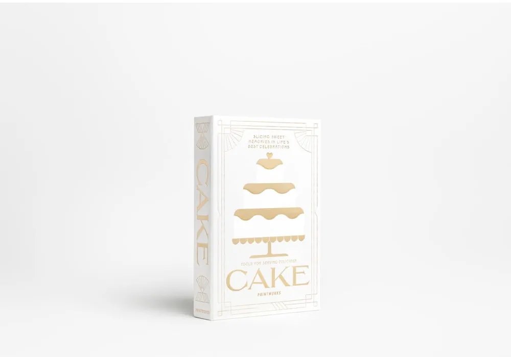 Widelczyki deserowe w biało-srebrnym kolorze ze stali nierdzewnej zestaw The Essentials Cake Tools – Printworks