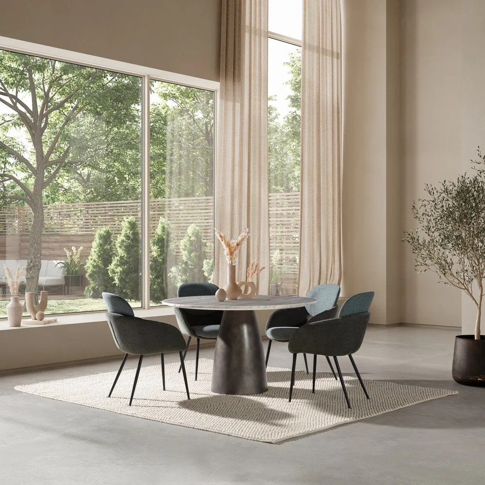 Niebieski fotel Nure – MOME