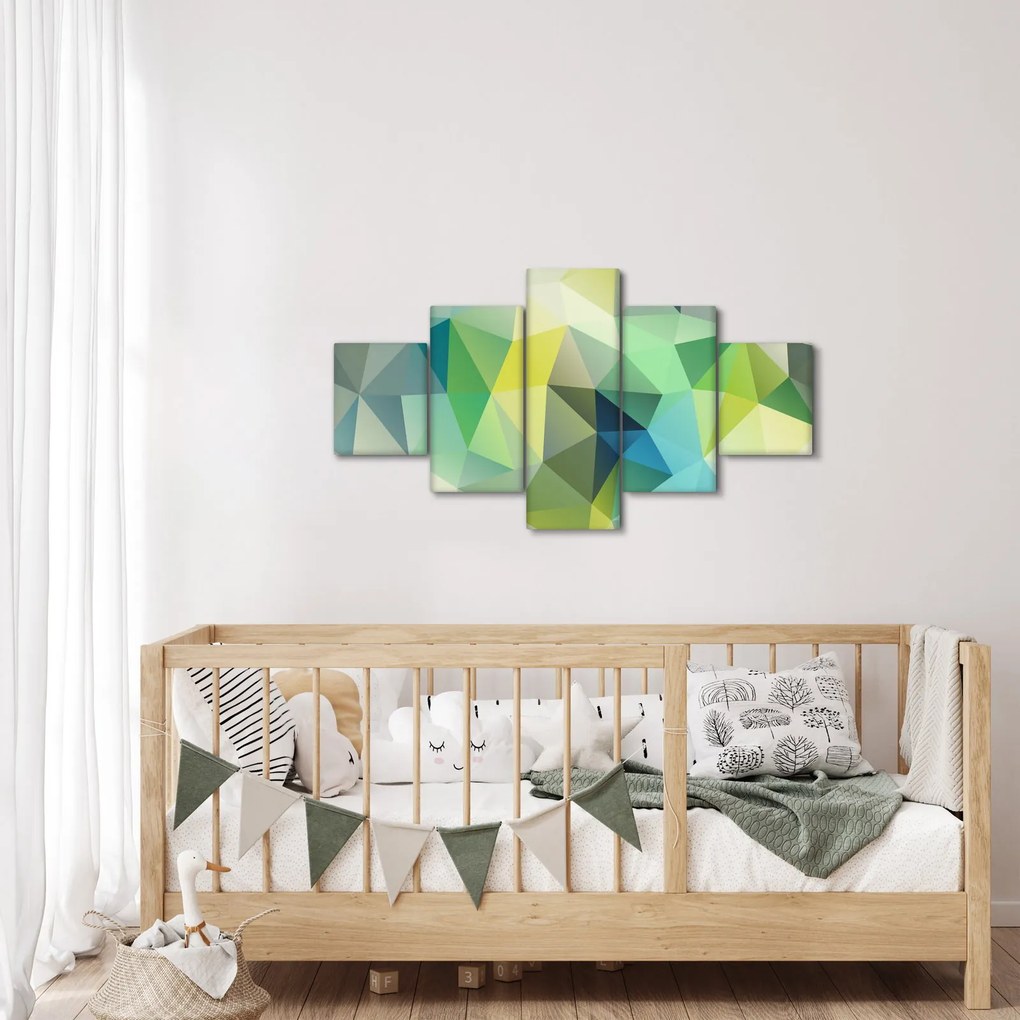 Obraz abstrakcji geometrycznej (125x70 cm)