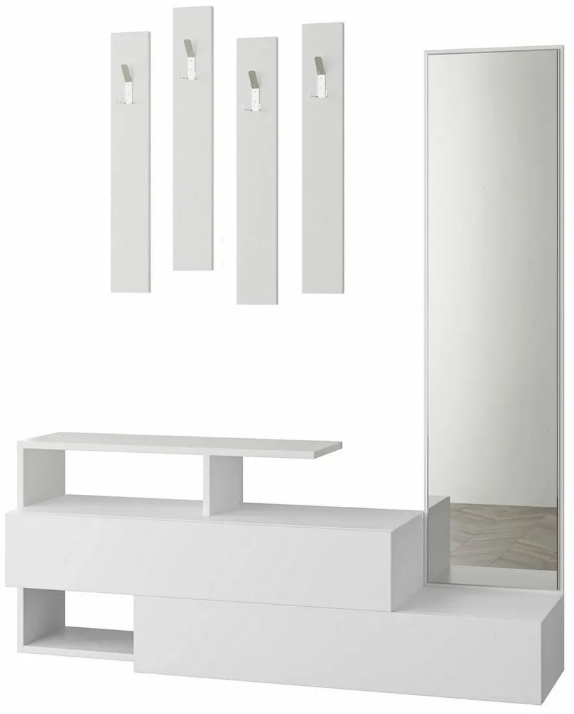 Zestaw do przedpokoju Ramda White