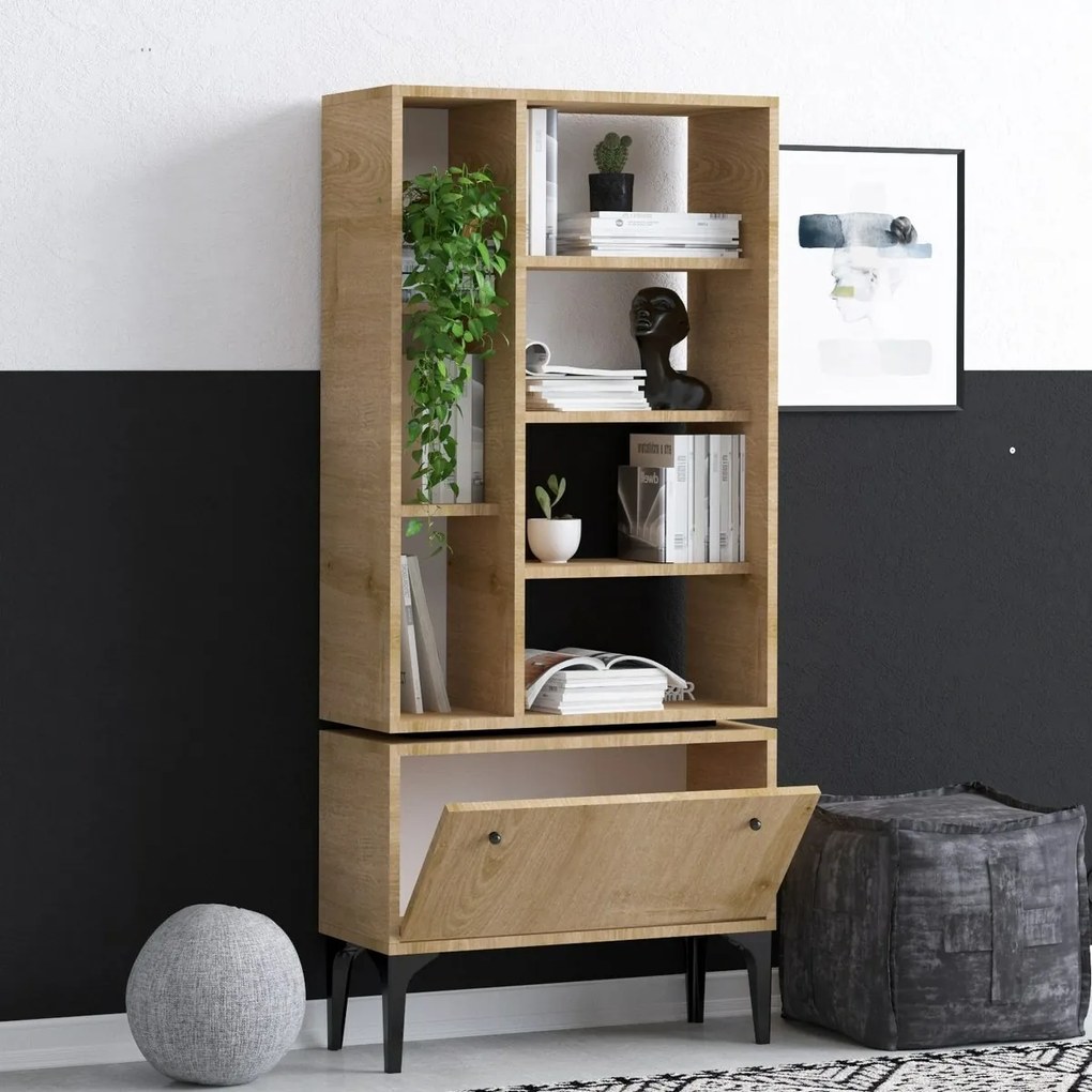 Biblioteczka Fix Black and Oak