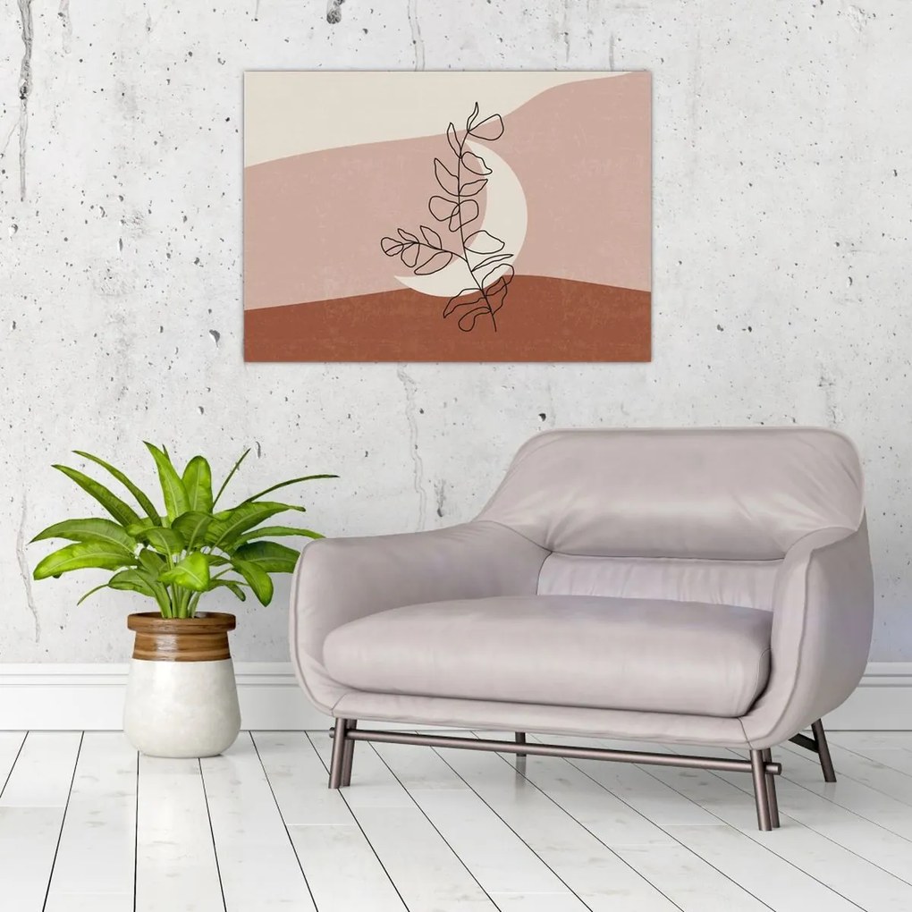 Obraz - Boho leaves N⁰2 (70x50 cm)
