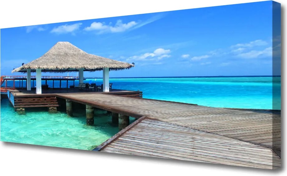 Obraz na płótnie Most nad Morską Głębią