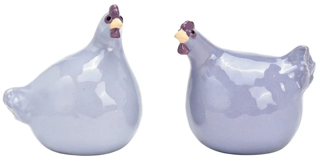 Ceramiczna kurka LILAC CHICKEN fioletowa - różne rozmiary Wielkość: L