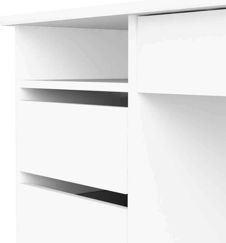 Biurko z szufladami Function 4S biały