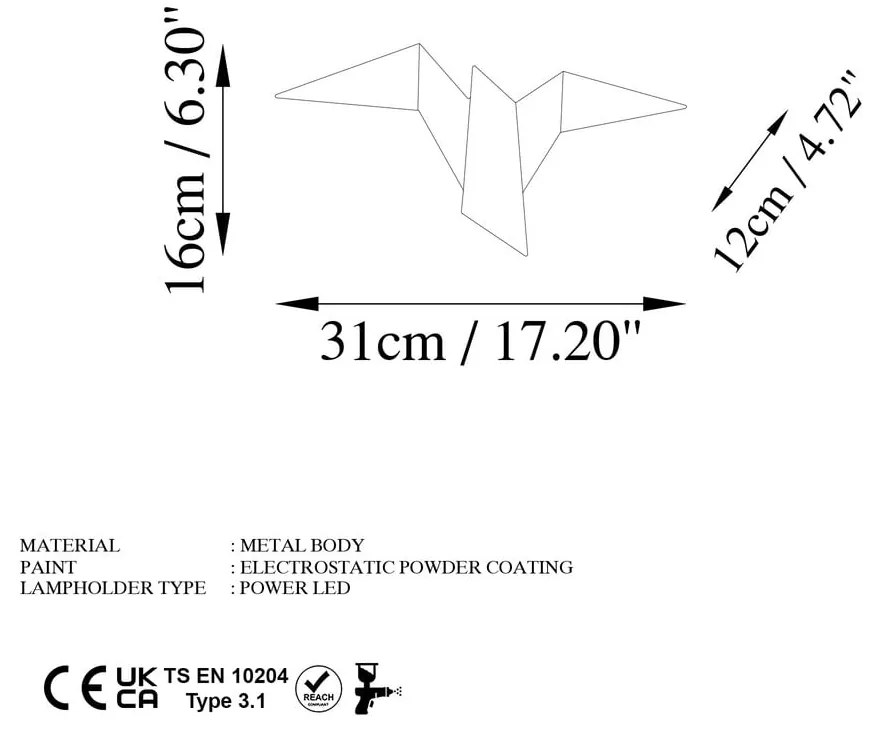 Kinkiet LED w kolorze złota Pacali – Opviq lights