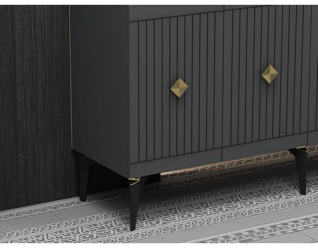 Szafka Midas Anthracite and Gold