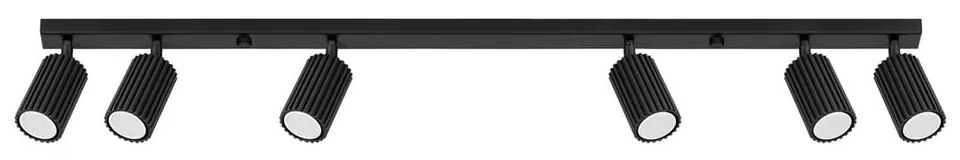 Czarna lampa punktowa 6,5x117 cm Gleam – Sollux