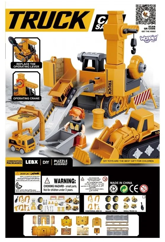Woopie mega plac budowy 5w1 zestaw xxl do skręcania diy