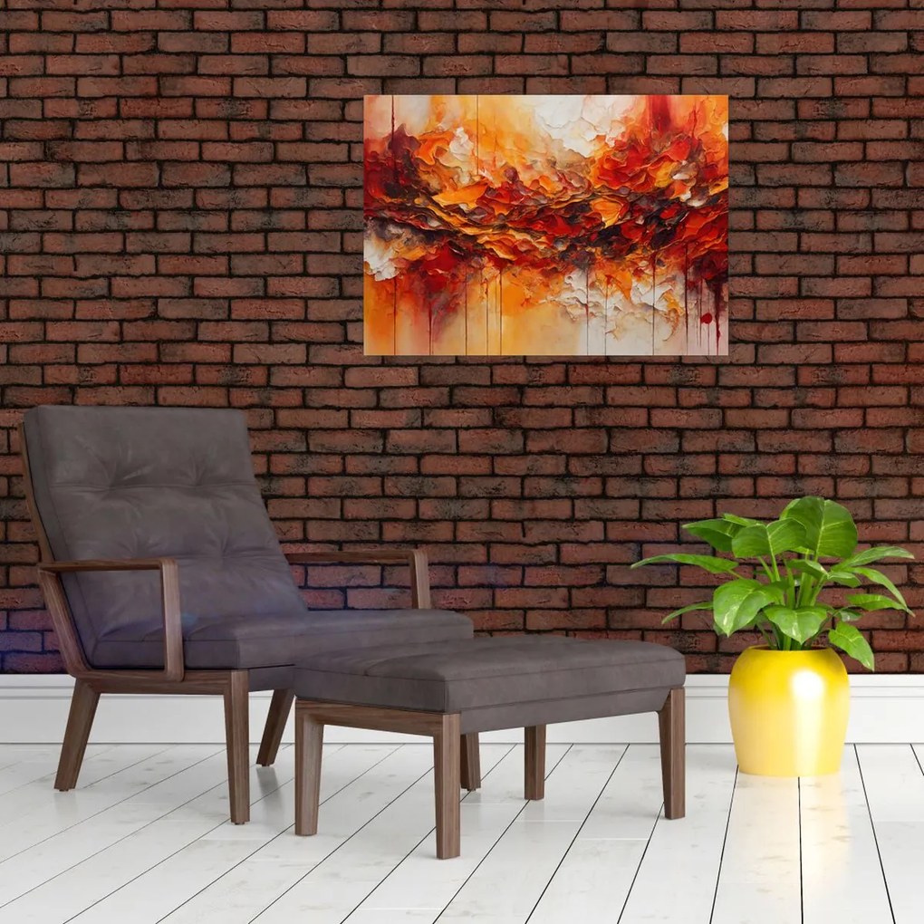 Obraz na szkle - Abstrakcja (70x50 cm)