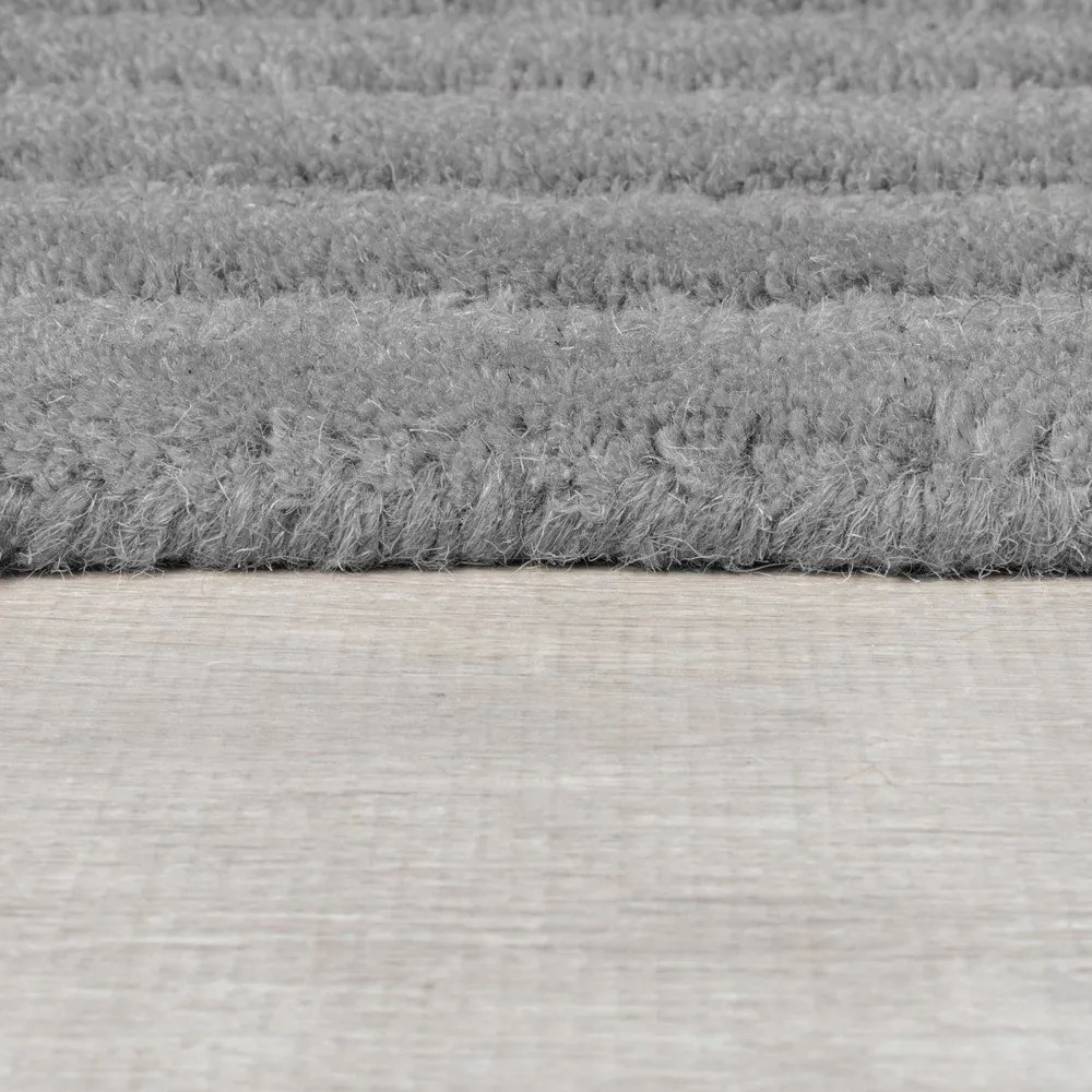 Szary wełniany dywan tkany ręcznie 120x170 cm Zen Rectangles – Flair Rugs