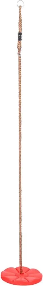 Czerwona huśtawka wisząca typu dysk dla dzieci P2-H71