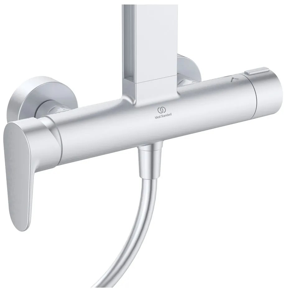 Metalowy zestaw prysznicowy w kolorze matowego srebra 111 cm ALU+ – Ideal Standard