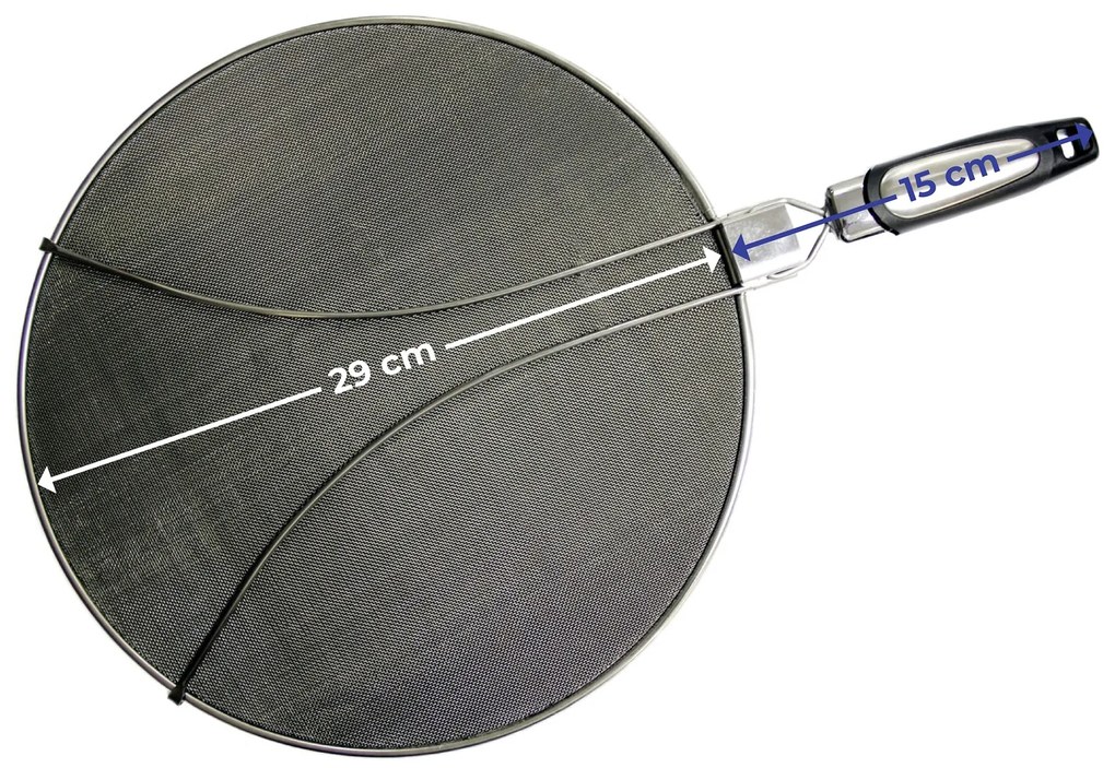 Osłona na patelnie przeciw rozpryskiwaniu tłuszczu, pochłaniająca zapachy, Ø 29 cm