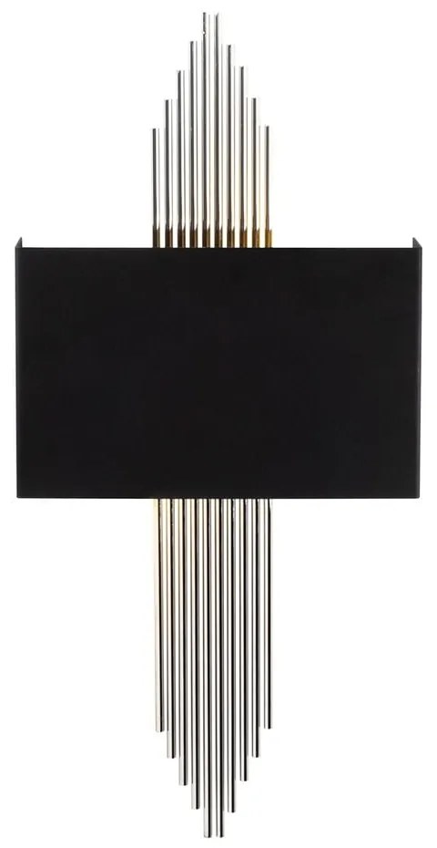 Kinkiet w czarno-srebrnym kolorze – Opviq lights