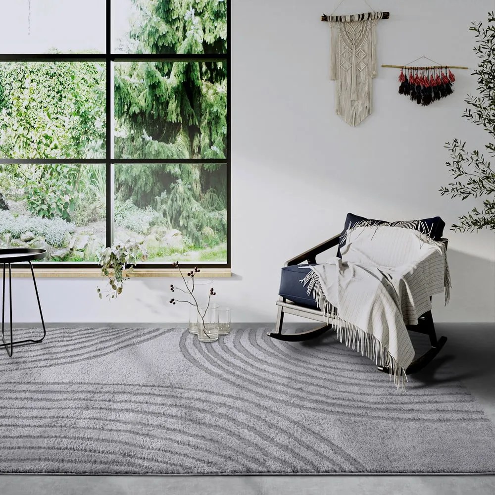 Szary dywan 160x235 cm Pigment Light Grey – Elle Decoration