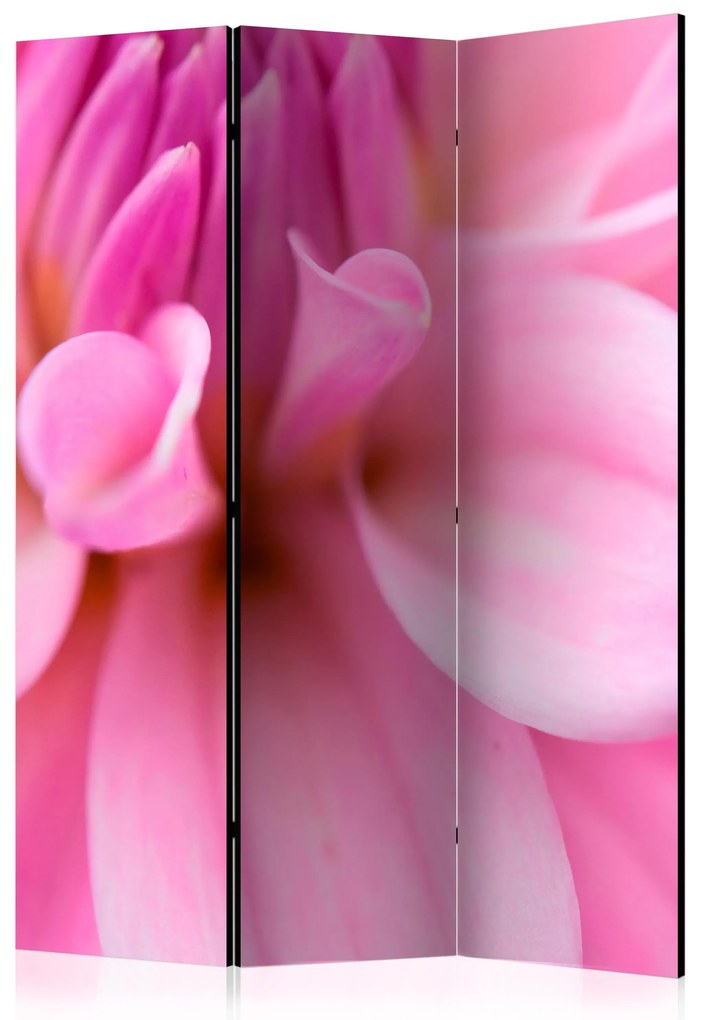 Parawan akustyczny Kwiaty 135x172 cm 3-częściowy różowy ARTGEIST B