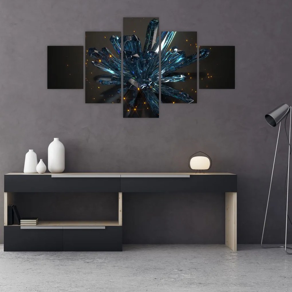 Obraz kryształu (125x70 cm)