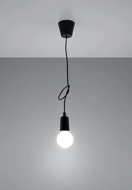 Czarna loftowa lampa wisząca zwis - EX541 M4-C29
