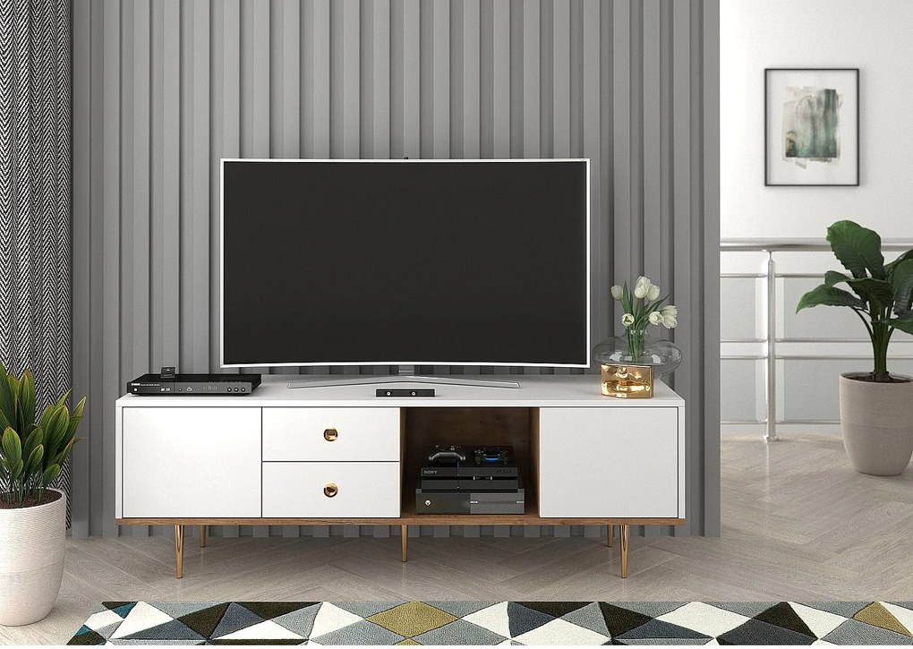 Szafka RTV HARMONI 160 biała