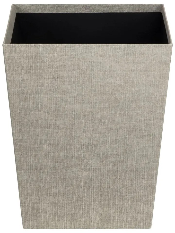 Beżowy biurowy kosz na śmieci Sofia Canvas Paper Laminate – Bigso