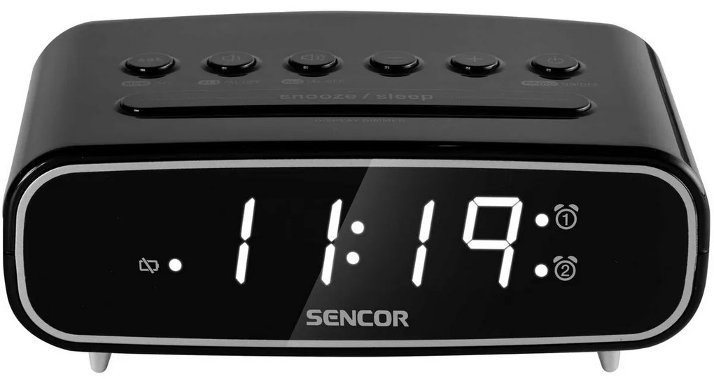 Sencor SRC 2600 B radiobudzik, czarny