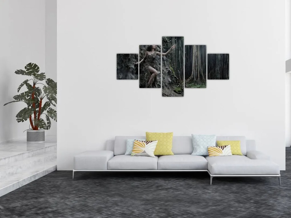 Obraz - Leśna wróżka (125x70 cm)